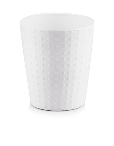 Osłonka Ceramiczna do Storczyk ORCHIDEA 13 cm - Biała w kropki