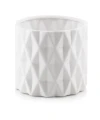 Osłonka ceramiczna Walec Geometric WHITE