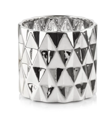 Osłonka ceramiczna Walec Geometric SILVER