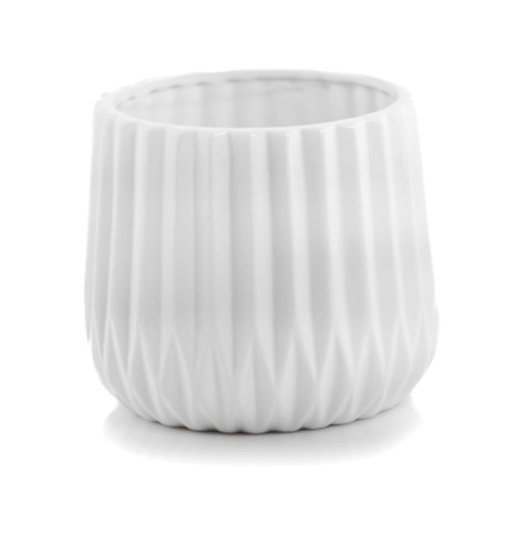 Osłonka Ceramiczna Ryflowana Barcelona - WHITE