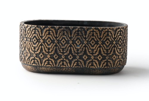 Rynna ceramiczna RUSTIC Black & Copper 27