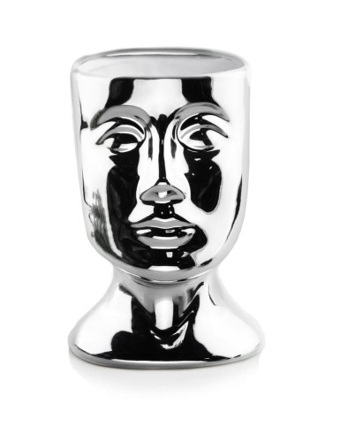 Donica Osłonka ceramiczna Głowa SILVER 20,5 cm