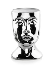 Donica Osłonka ceramiczna Głowa SILVER 16,5 cm