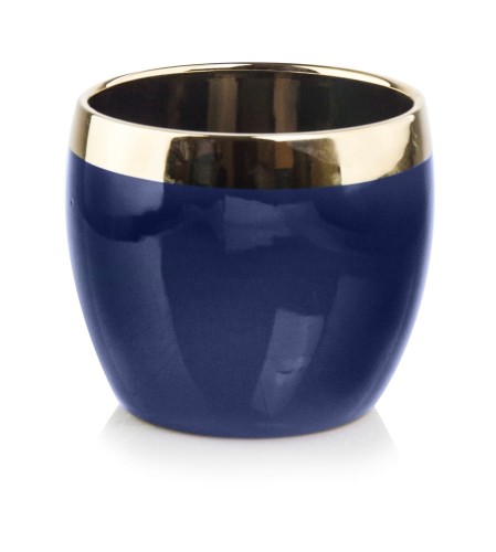 Osłonka ceramiczna KULA Blue & Gold