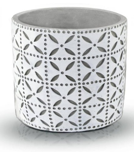 Osłonka beton dekoracyjny cylinder ETNO kwiatki